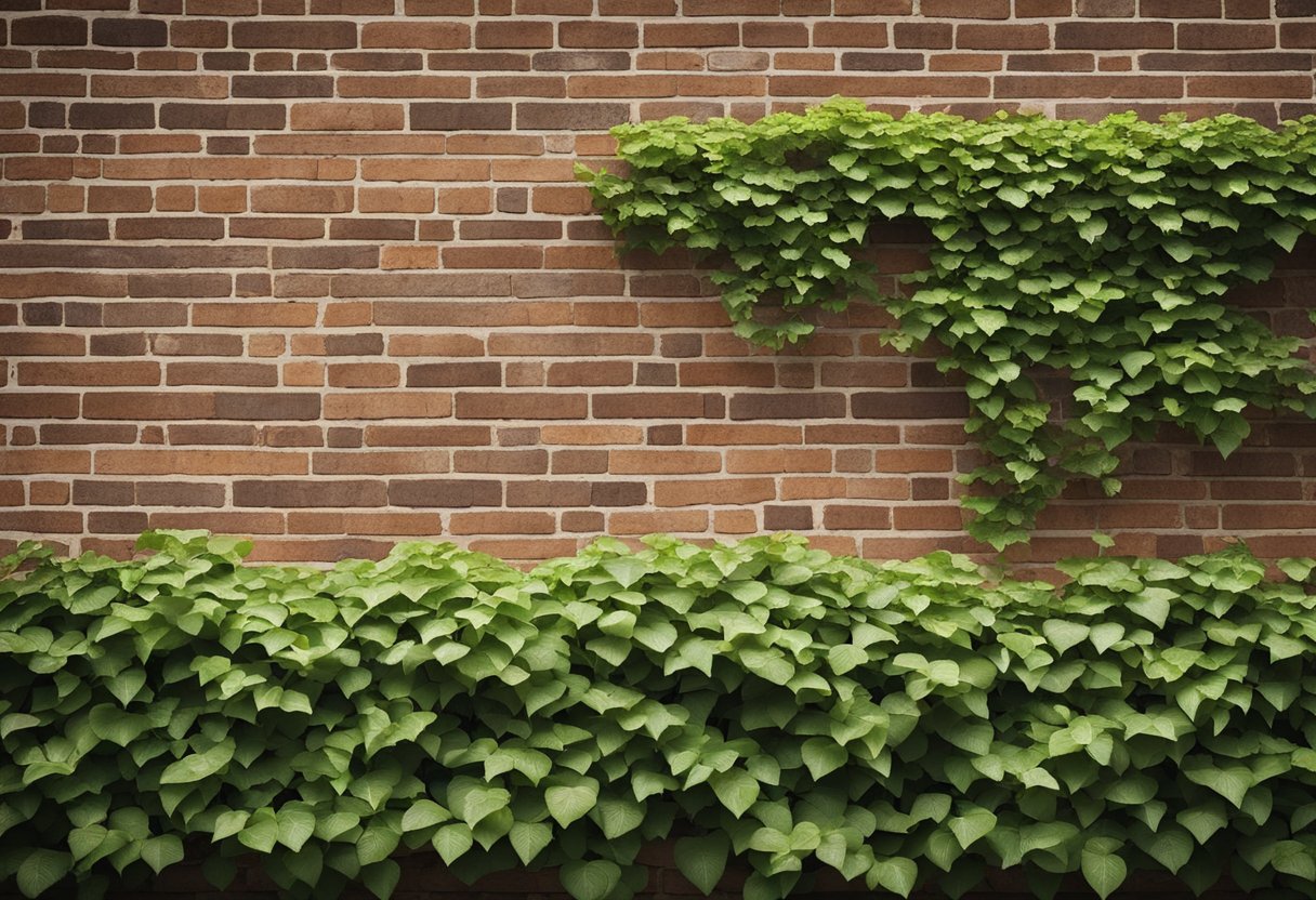 A brick wall with vines, representing the maturity of commercial real estate loans