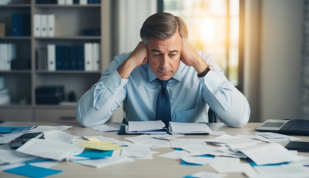 A real estate investor realizing he made a mistake when categorizing real estate expenses for his year-end tax return.