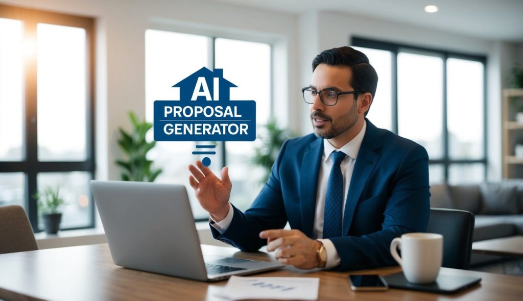 A real estate investor asking questions about using an AI proposal generator to make an offer on a potential rental property.