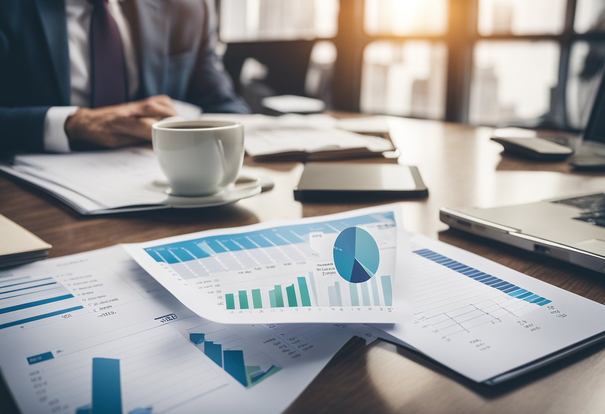 A table with charts and graphs showing real estate investment performance