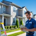 A building inspector performing due diligence on a multifamily dwelling for an investor client.